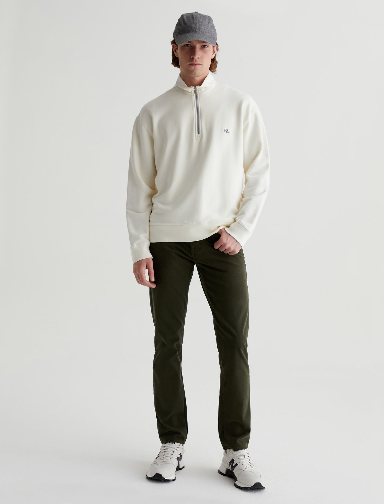 Arc Half Zip Pullover|Relaxed Half Zip Pullover